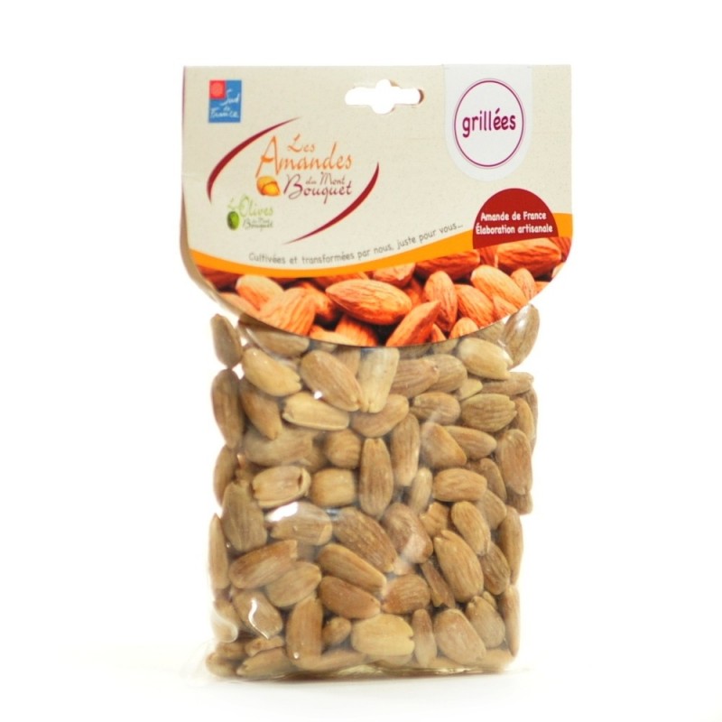 Amandes grillées nature (sans sel) 200g