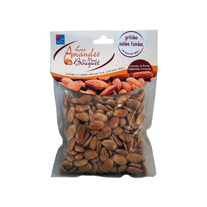 Amandes grillées salées fumées 200g