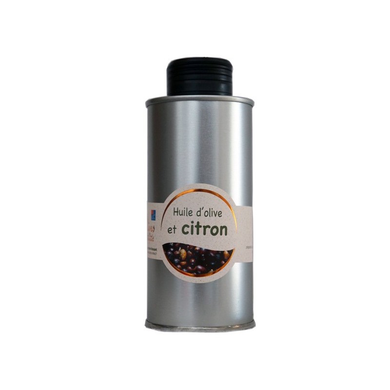 Huile d'olive au citrons (citrons frais) 20cl Huile d'olive au citrons (citrons frais) 20cl