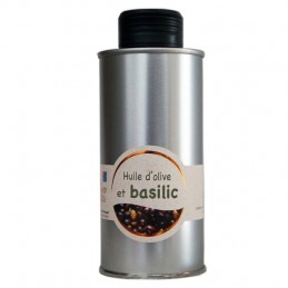 Huile d'olive au basilic (basilic frais) 20cl