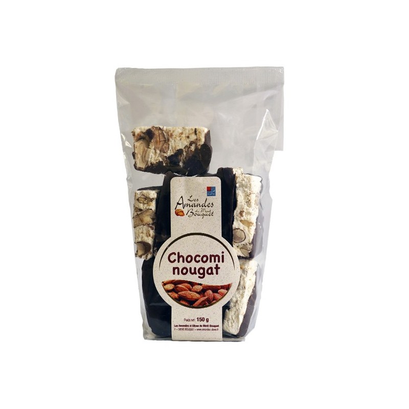 Chocomi-nougat 150g (morceaux de nougat enrobés de chocolat noir)