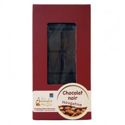 Tablette de chocolat noir et nougatine 100g