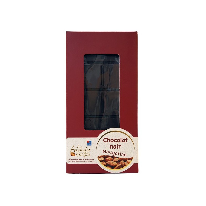 Tablette de chocolat noir et nougatine 100g