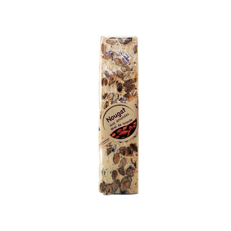 Nougat Blanc au miel de lavande 100g