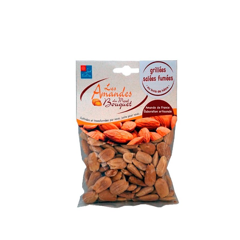 Amandes grillées salées fumées 100g