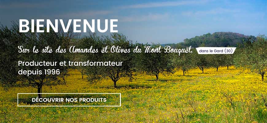 Bienvenue sur le site des Amandes et Olives du Mont Bouquet